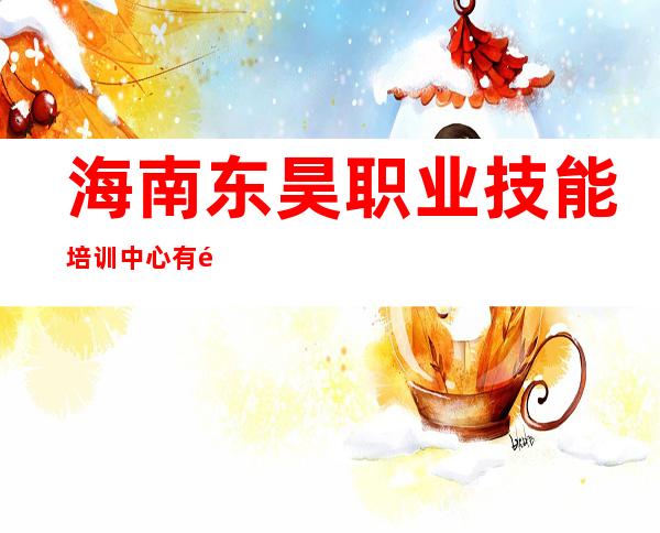 海南东昊职业技能培训中心有限公司